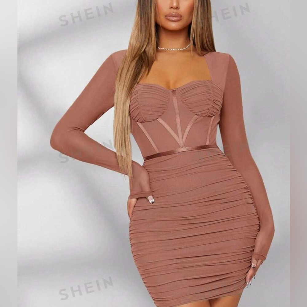 Mauve mini dress L